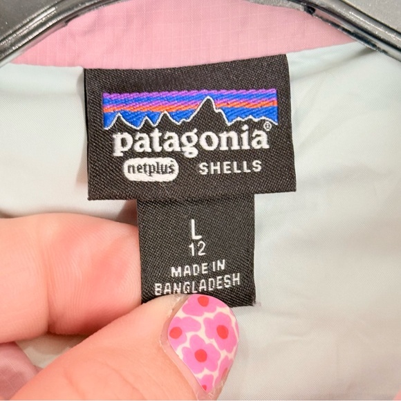 Patagonia Netplus Shells Puffer Jacket Lavender Purple Blue Girls Size Large - Picture 3 of 7